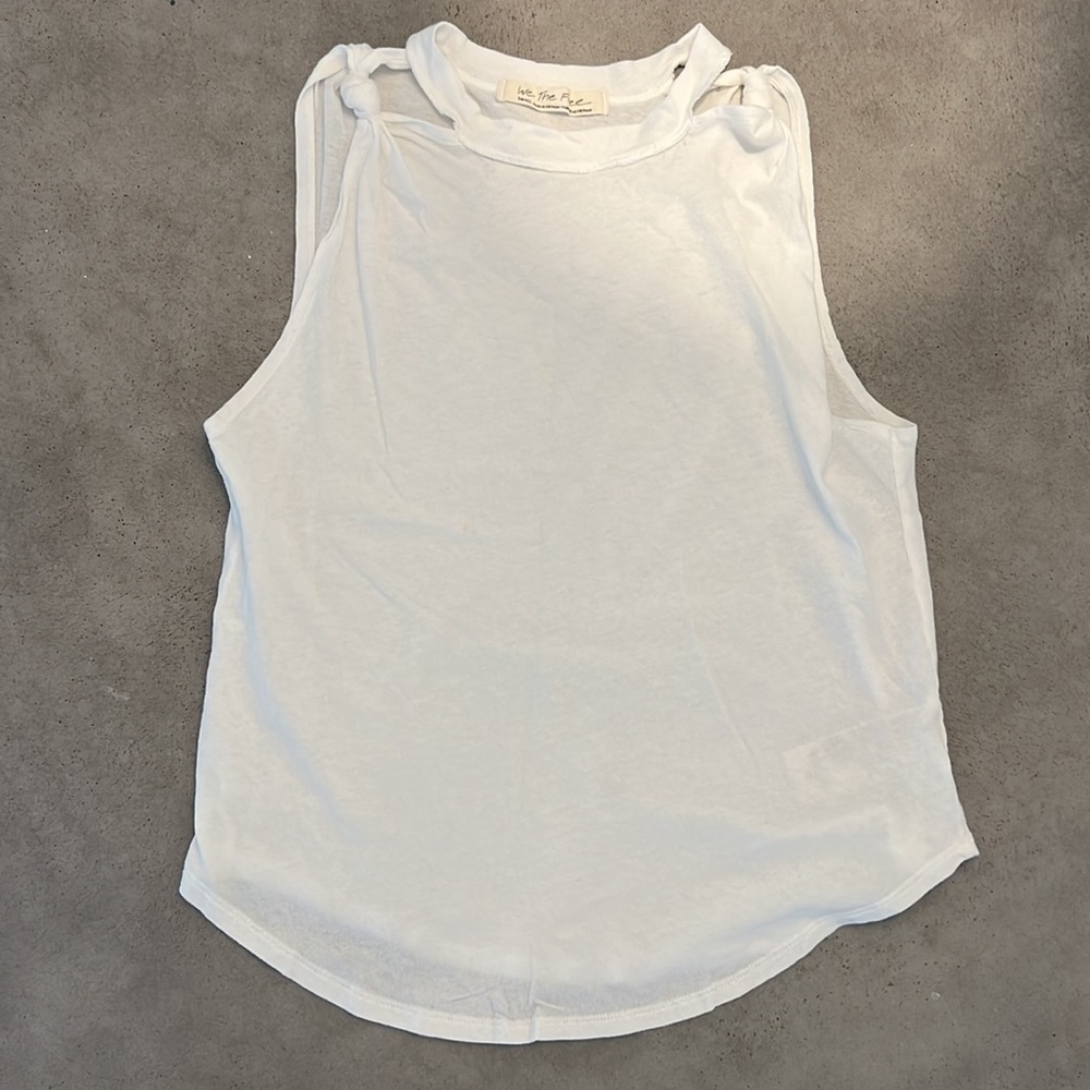 FREE PEOPLE THE TWIST TANK SOLID WHITE SIZE SMALL PRISTINE CONDITION
